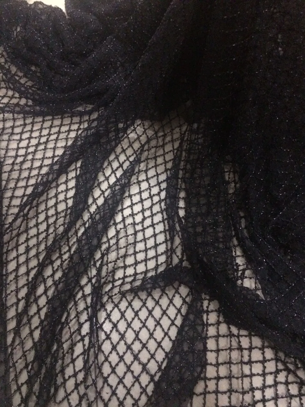 

New Arrival African French Net Lace Fabric with beadsHigh Quality Z-han51648 nigerian laces Tulle Lace Fabric For Wedding Dress
