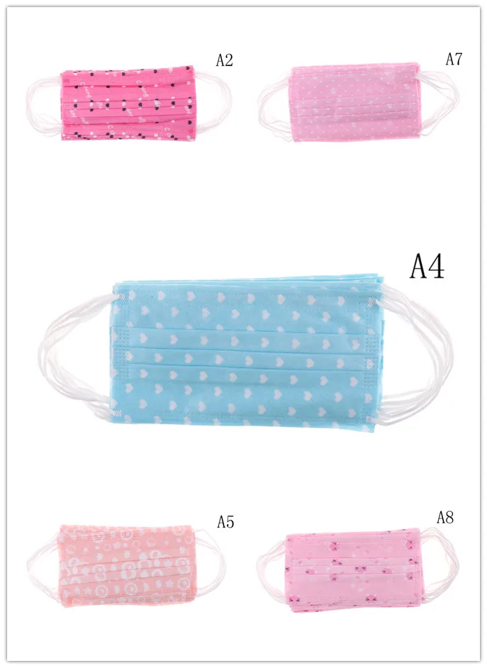 10pcs Non Woven Disposable Face Mask Candy Salon Dust Proff Ear Loop Medical Mouth Full 5 Style Hot Sale