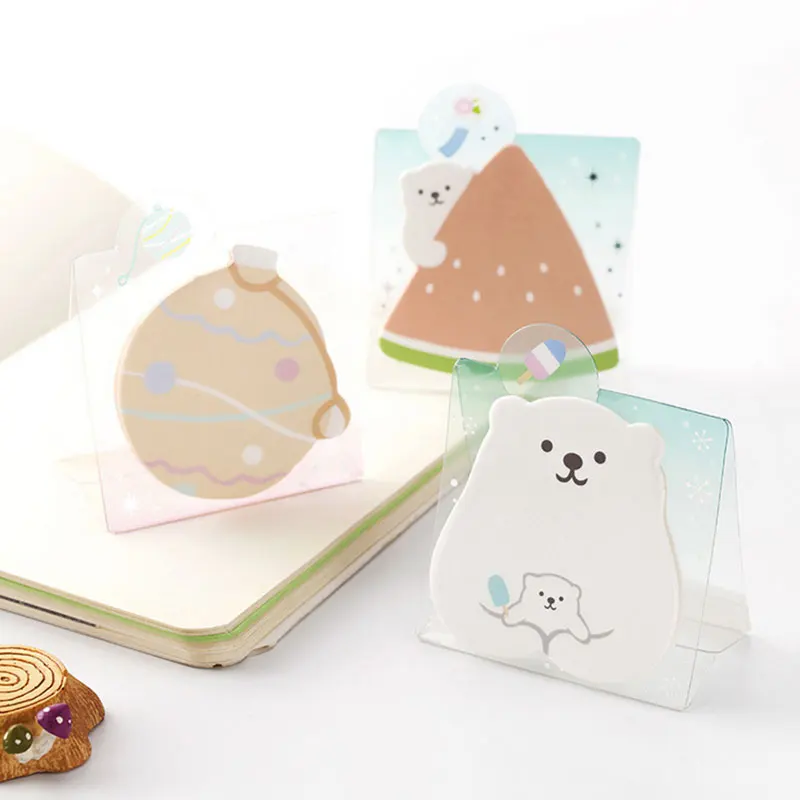 1 шт. Летняя серия polar bear Can stand memo pad Стикеры для заметок блокнот-стикеры Канцтовары papeleria школьные принадлежности для детей Подарки