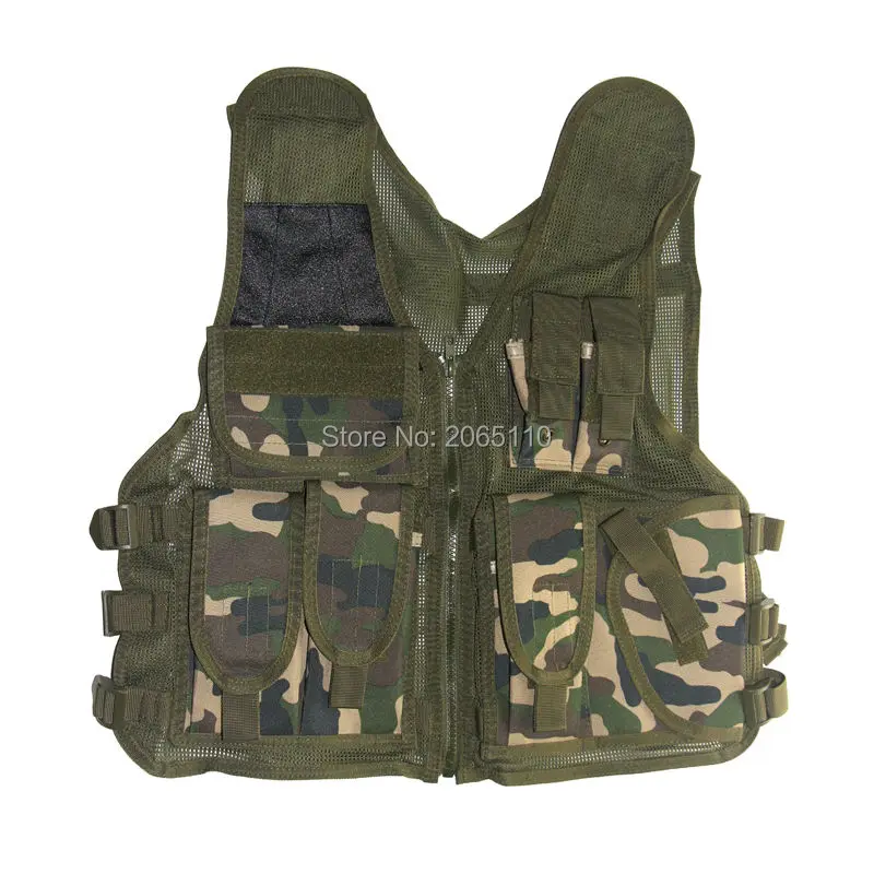 

Tactical Military Mesh Vest Fishing Collarless Thin Quick Dry Multi-pocket Mesh Breathable Hunting Jacket Clothes