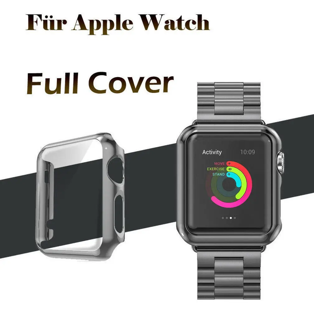 Apple Watch Series 3 мягкий ТПУ бампер iWatch защита экрана чехол 38/42 мм|Смарт-аксессуары| |
