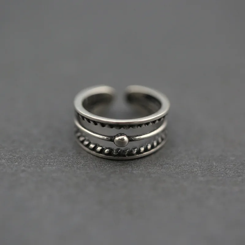 Женское Открытое кольцо в стиле ретро Серебряное украшение панк|open ring|rings for womenring