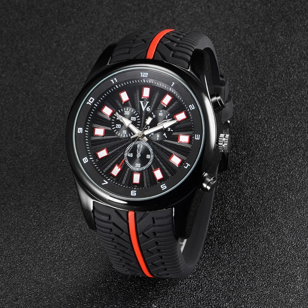 

Hot sale 2016 Fashion V6 Watches Men Luxury Brand Analog Sports Watch Top Quality Quartz Military Watch Men Relogio Masculino