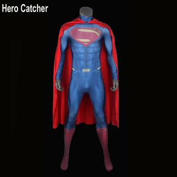 

Hero Catcher Superman Costume Man of Steel Superman Spandex Halloween Cosplay Zentai Suit Hero Man Of Steel Superman Suit