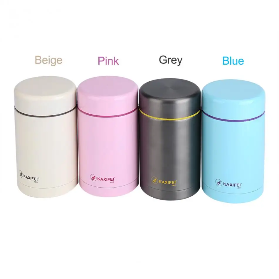 

500ml Stainless Steel Food Jar Insulated Food Container Vacuum Lunch Box Office Camping School Vacuum Food Container