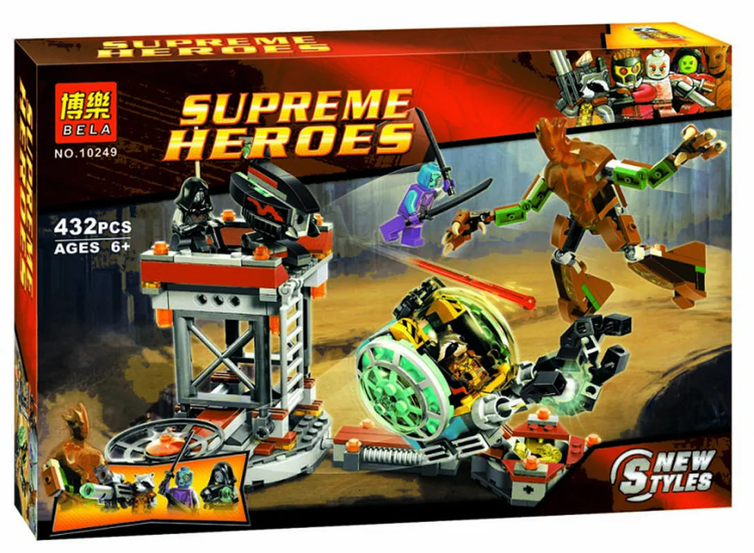 

Bela Building Blocks Model 10249 Compatible Super Heroes Avangers Knowhere Escape Mission 76020 Model Toys For Marvel Film