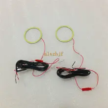 Июля king 2 шт., 50 мм внешний Диаметр, 40 мм внутренний Диаметр, 45 светодиодов, водонепроницаемый LED Ангельские глазки Кольца с диммером Функция