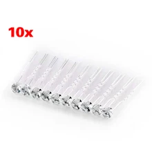 10 Свадебные выпускного вечера серебряные заколки для волос с кристаллами палочки зажимы