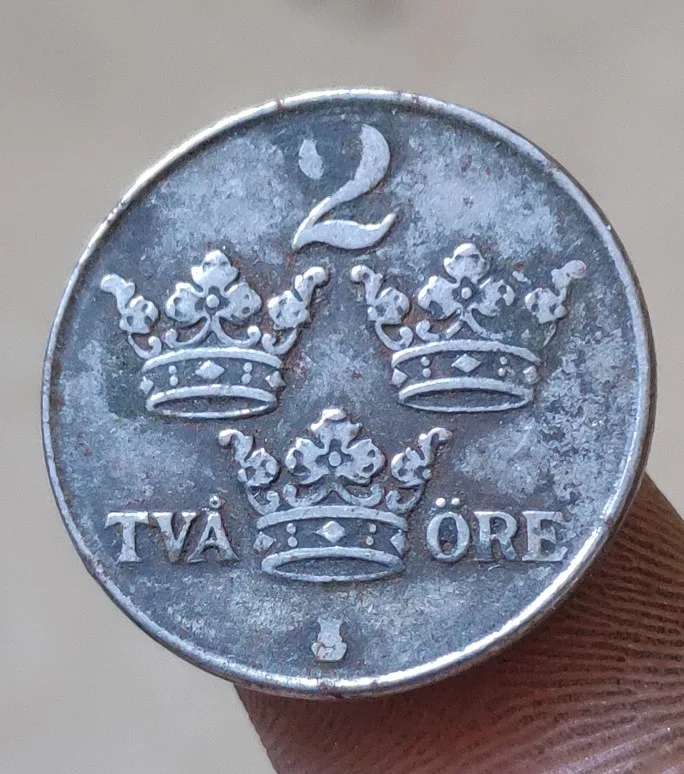 

21mm Sweden 100% Real Genuine Comemorative Coin Original Collection Iron Ore Two