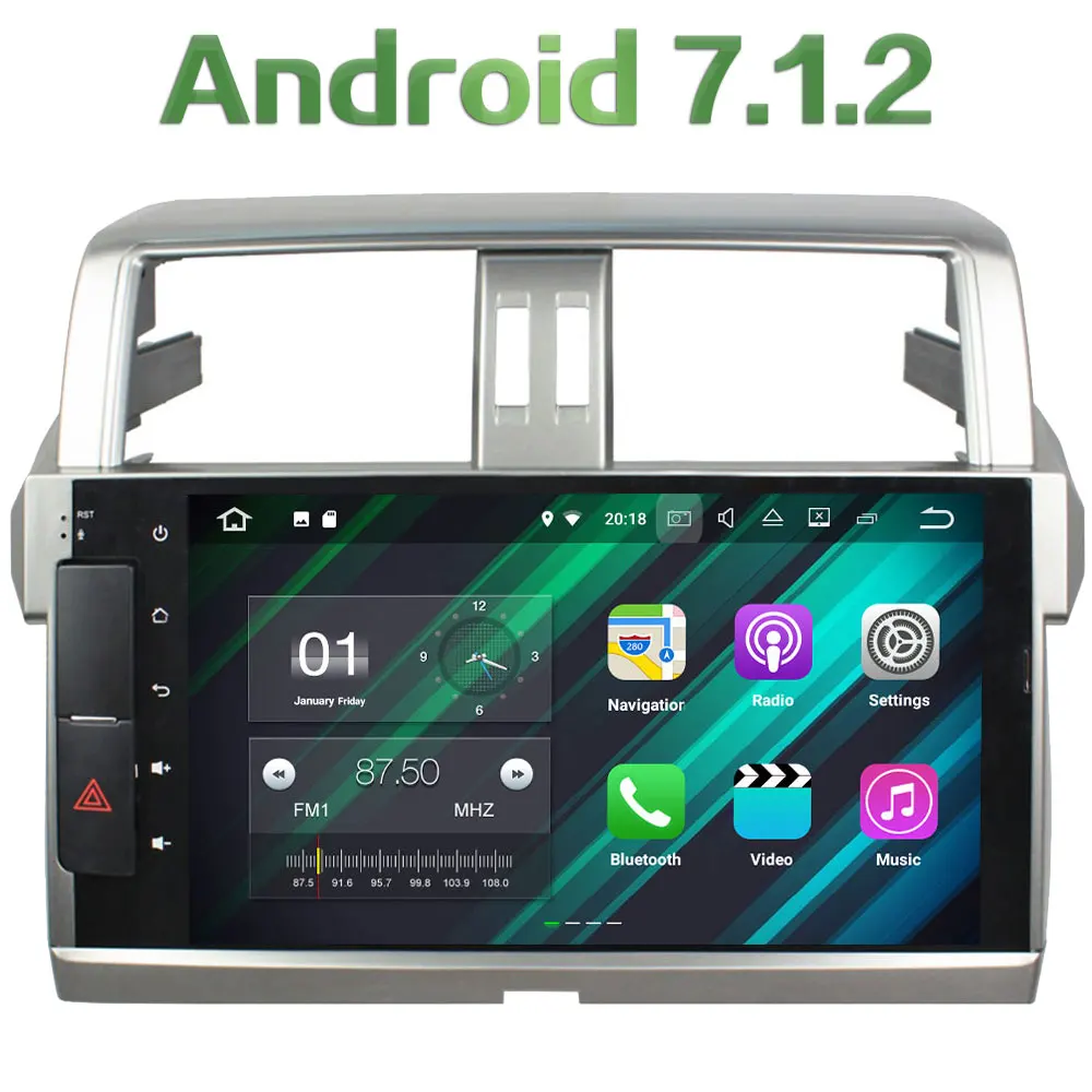 2 Din 10 1 Android 7 1 2 Quad Core 2GB RAM 16GB ROM GPS Navigation
