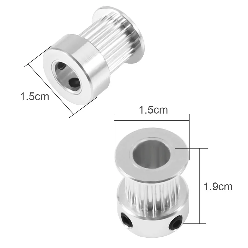 GT2 шкив 3d принтер запчасти аксессуар GT2 20 зубов 16 зубов 16 20 зубов диаметр 5 мм/8 мм ГРМ алюминиевый для GT2 6 мм открытый ремень ГРМ