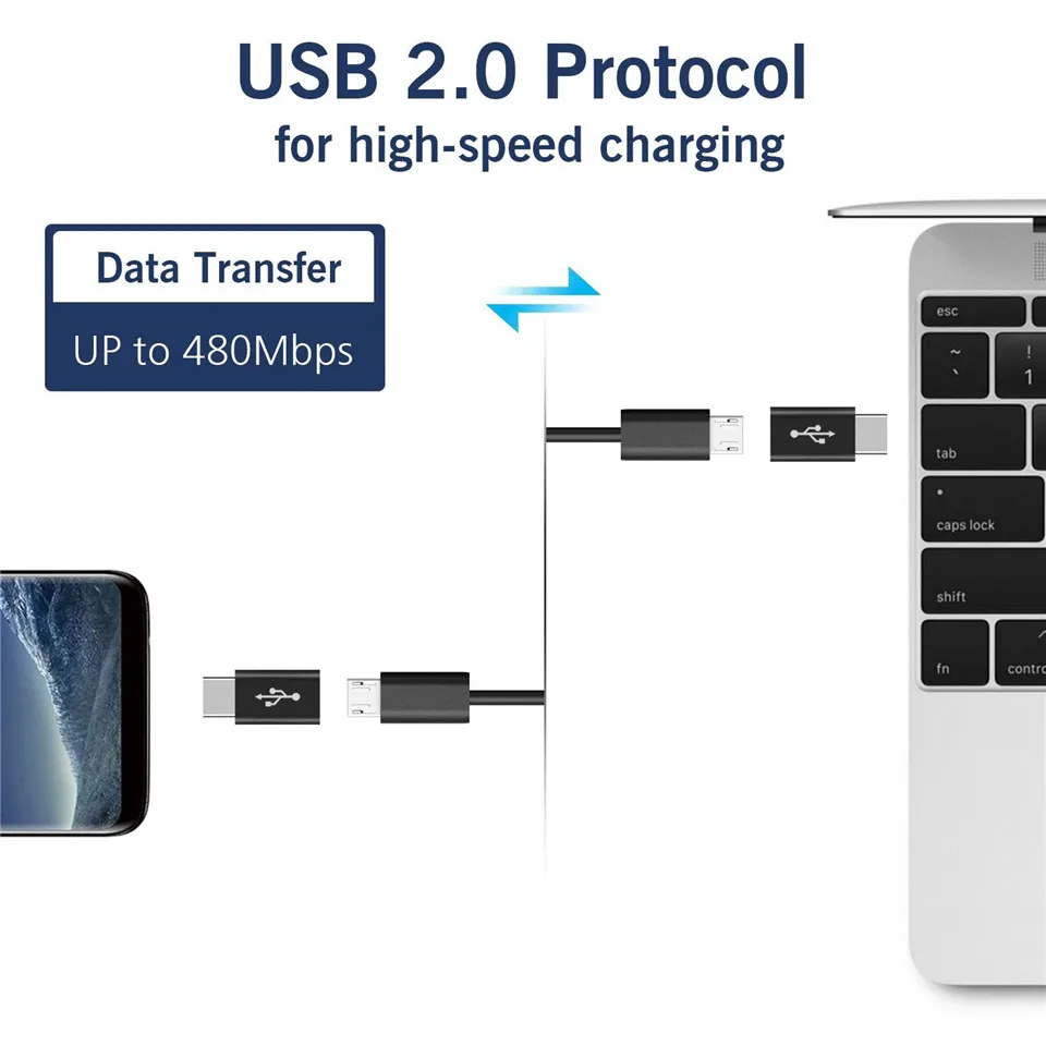 Мини usb type C OTG адаптер Micro usb-type C зарядное устройство конвертер для samsung Galaxy Note 8 9 S9 S8 plus xiaomi Tipe C адаптер