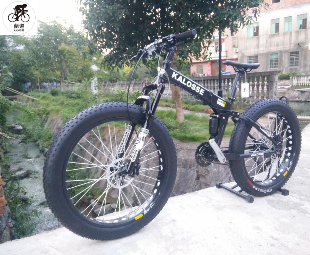 Clearance Kalosse  Beach  bike  26*4.0 tires  Snow mountain bicycle  30 Speed  Microshift  folding Hydraulic  brakes 26er 0