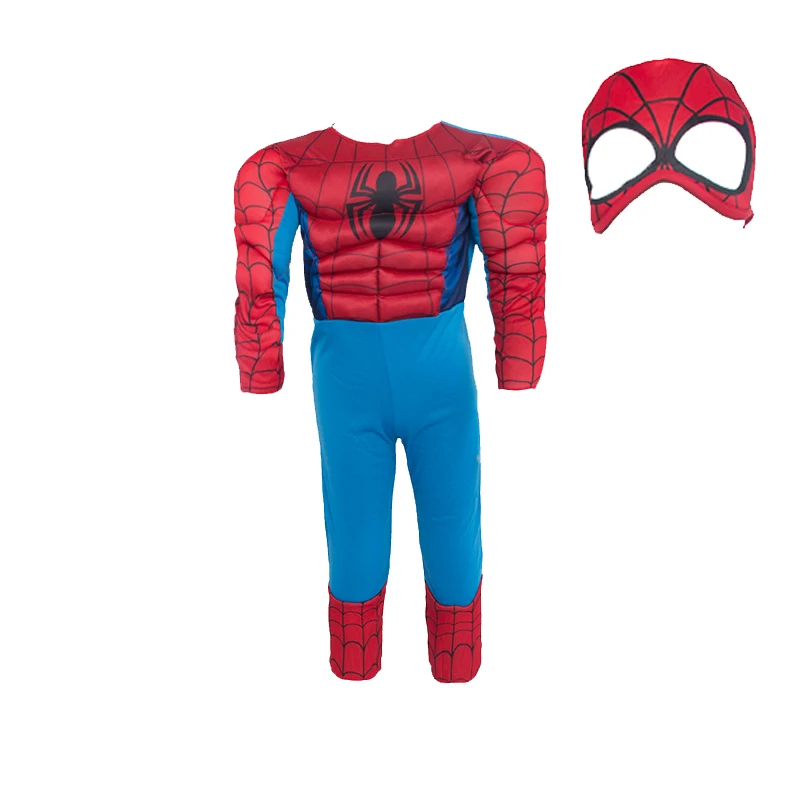 

UWOWO Child Muscle Spidermen Costume Fantasy Halloween Costumes for Kids Boy Superhero Party Supply