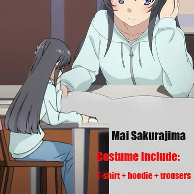 Seishun Buta Yarou серия Sakurajima Mai кролик девушка косплей, костюм, Япония Аниме наряд Хэллоуин вечерние для мужчин и женщин униформа набор Горячая - Цвет: 07