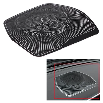 

Car Aluminum Alloy Dashboard Audio Speaker Loundspeaker Cover Sticker Trim fit for Mercedes Benz C Class W205 C180