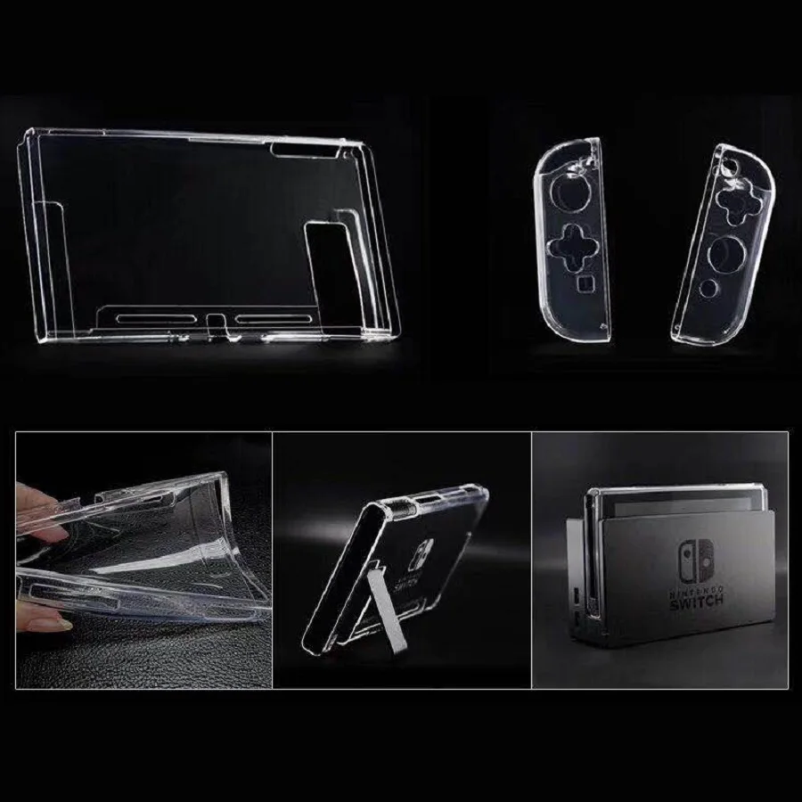 Прозрачный защитный чехол для Nintendo Switch NS NX Жесткий Чехол из поликарбоната с