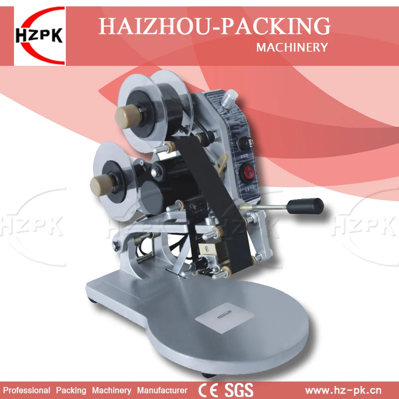 HZPK Manual Digital Coding Machine Plastic Code Bag Printing Machine ...