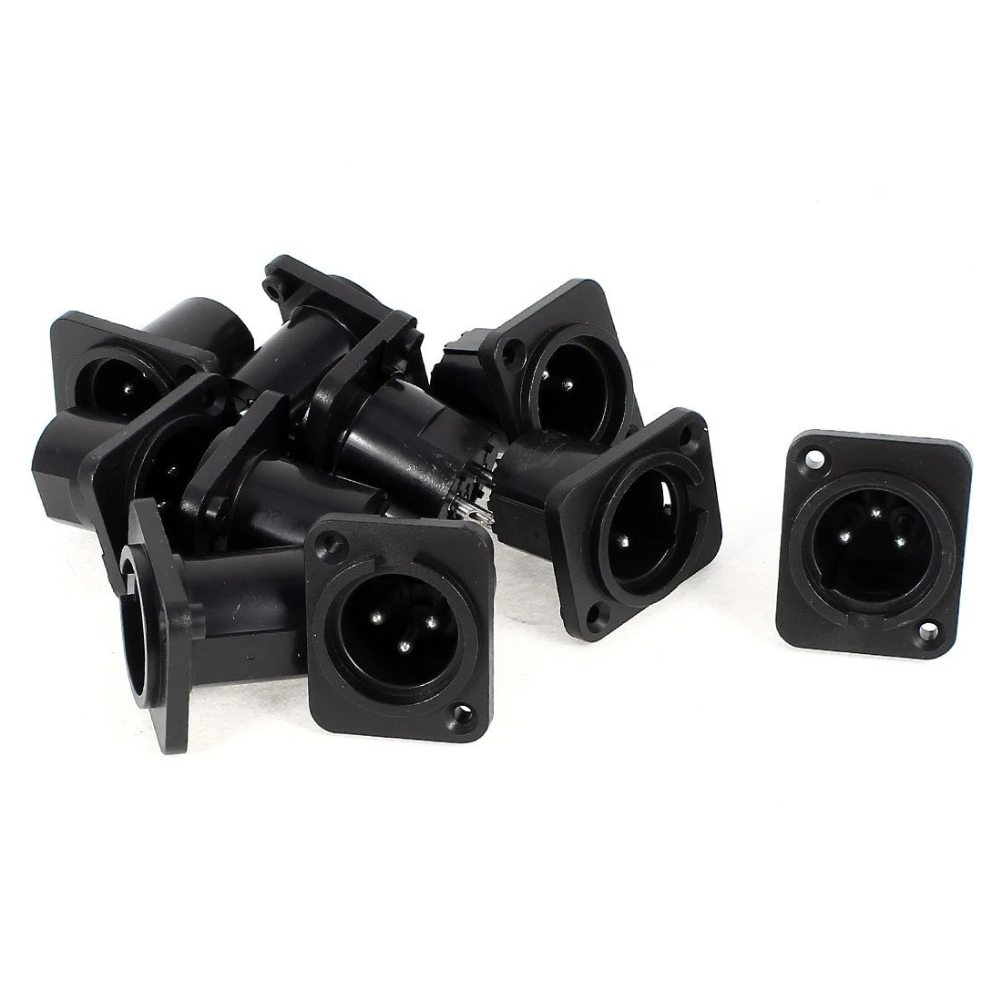 

XLR Male Plug Straight Terminal Panel Mounted Connector 10 Pieces