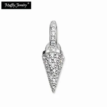 

Pave Cone Pendant,Thomas Style Karma Jewelry Good Jewelry For Men And Women,2017 Ts Gift In 925 Sterling Silver,Super Deal