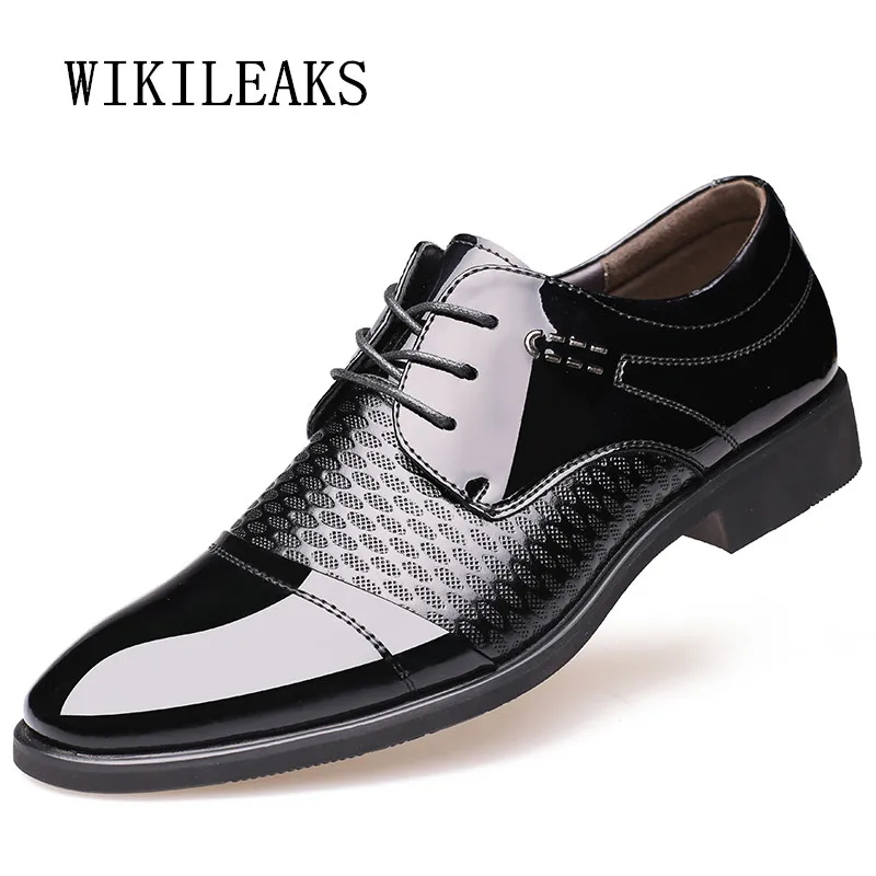 

patent leather italian mens shoes formal wedding shoes oxford shoes for mens pointed toe business dress shoes zapatos hombre