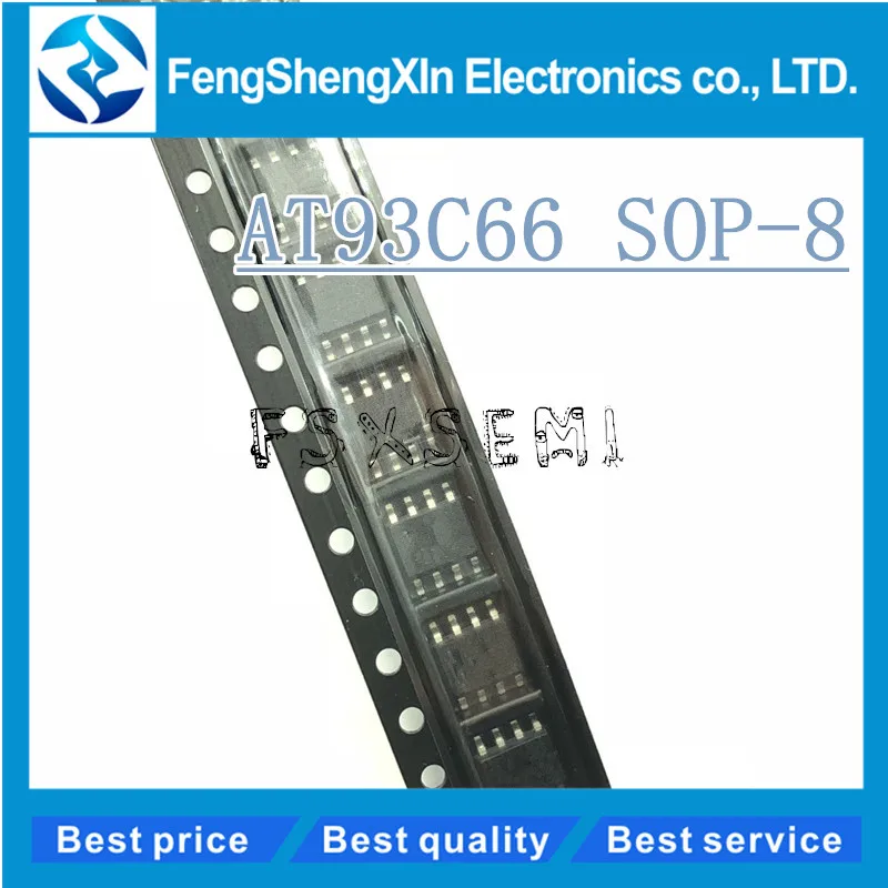 100pcs/lot 93C66 AT93C66 AT93C66A 10SU 2.7 SOP 8 Three wire Serial