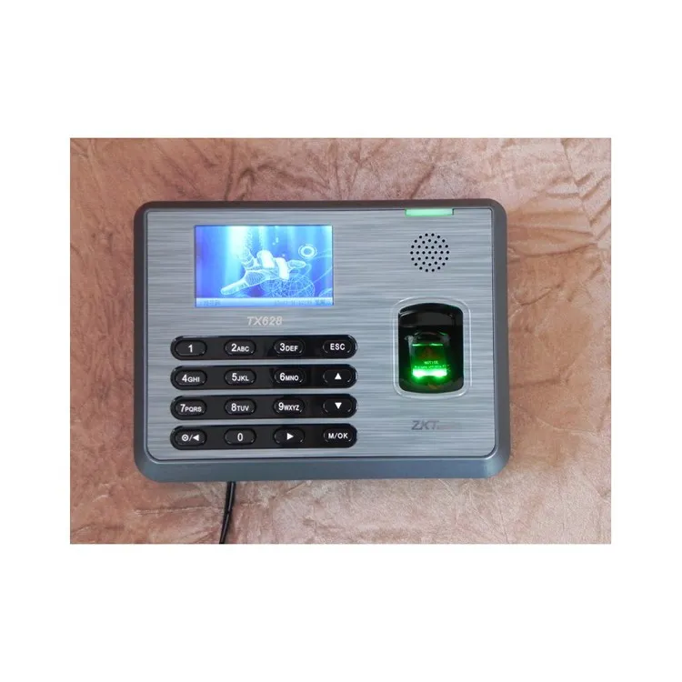 3200 пользователей TCP IP биометрический отпечаток пальца посещаемость рабочего времени часы сотрудников Биометрические USBRS232/485 ZKTeco TX628