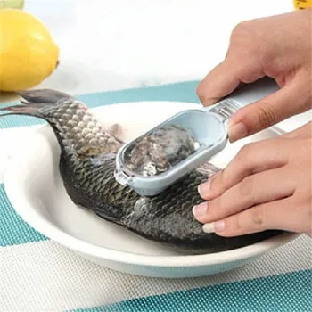 

Fast Cleaning Fish Skin Steel Plastic Fish Scale Remover Scaler Scraper Cleaner Kitchenware Tool Peeler