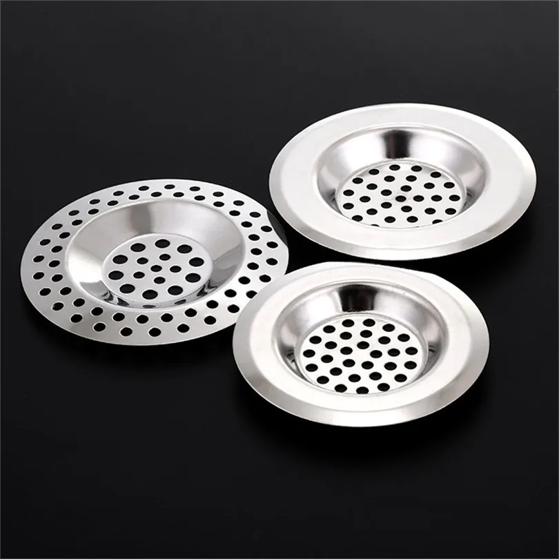 New Kitchen Drains Strainers Stainless Steel Water Sink Strainer Cover Floor Drain Plug Bath Catcher Drain Plug #3A10 (10)