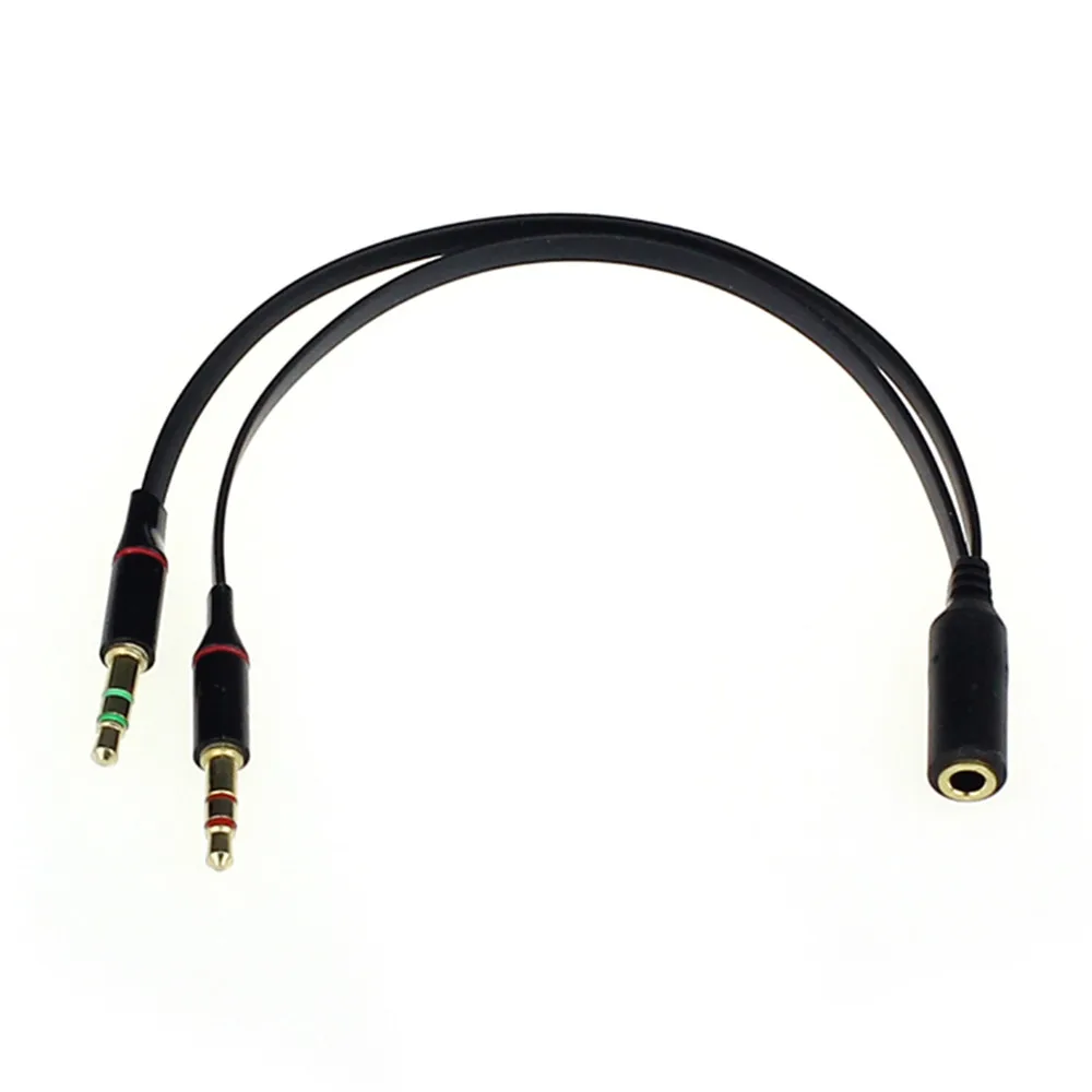 

Stereo Female Mini AUX Jack to 2 RCA Plug Adapter Audio Y Cable Black drop shipping