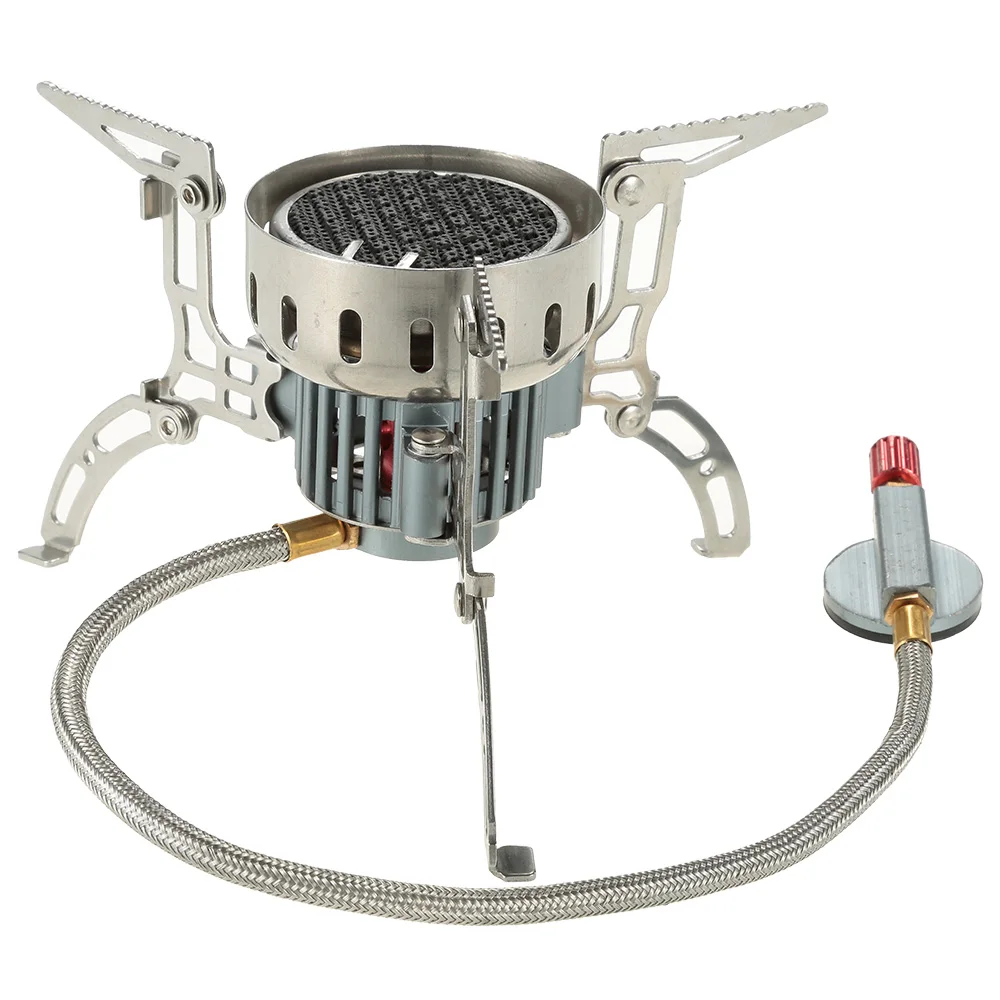 Outdoor Infrared Camping Stove Ultralight Portable Furnace Collapsible Windproof Gas Stove Mini Burner for Cookout Picnic Hiking