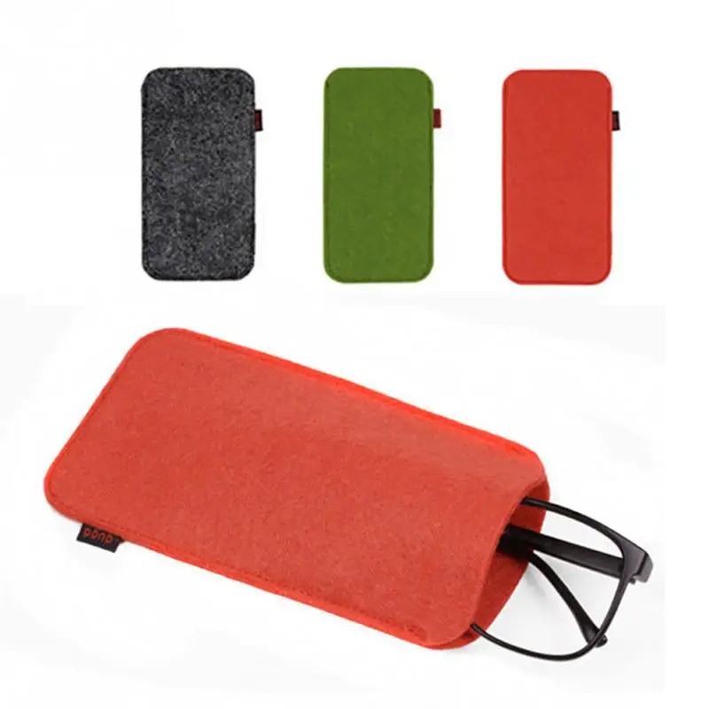 Сумка для очков сумка солнцезащитных из шерсти мягкая (красный)|glasses case|eyeglass