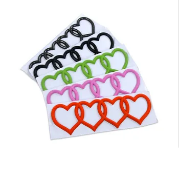 

Car Replacement Heart Love Logo Emblem Rear Logo Sticker For Audi A3 A4 A6 A8 All Audi Car Styling Decal Beautiful Color Sticker