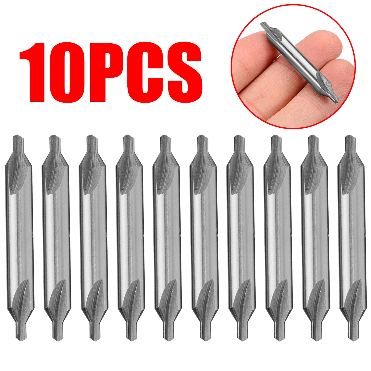 10 шт./компл. 60 градусов HSS комбинированный центр конический зенкер бит токарный станок набор инструментов 2,5 мм Центр Бит Ручные инструменты