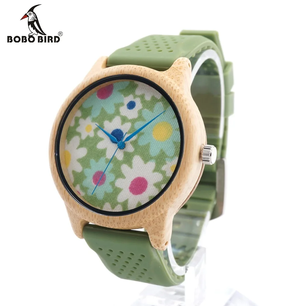 Prix pour BOBO BIRD B04 Mode Causal Bambou Montre avec Tissu Cadran dames Bois Montres Avec Doux Sangles de Silicone Quartz Montre Avec boîte Prix pour BOBO BIRD B04 Mode Causal Bambou Montre avec Tissu Cadran dames Bois Montres Avec Doux Sangles de Silicone Quartz Montre Avec boîte