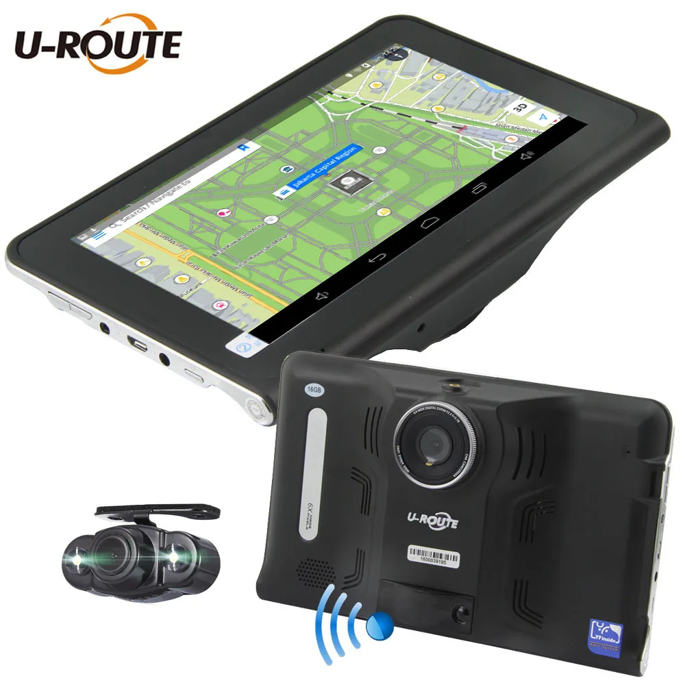 imágenes para Wifi Android 4.4 Del Coche Del Vehículo DVR Cámara de Navegación GPS Detector de Radar DashCam Dual Cámaras 16 GB ROM 7 "pantalla Hd1080p FM imágenes para Wifi Android 4.4 Del Coche Del Vehículo DVR Cámara de Navegación GPS Detector de Radar DashCam Dual Cámaras 16 GB ROM 7 "pantalla Hd1080p FM