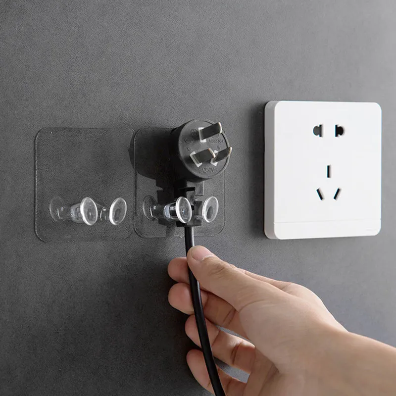 

1PC Holder Hook Plastic Hook Storage Wall Door Sticking Hook Storage Holder
