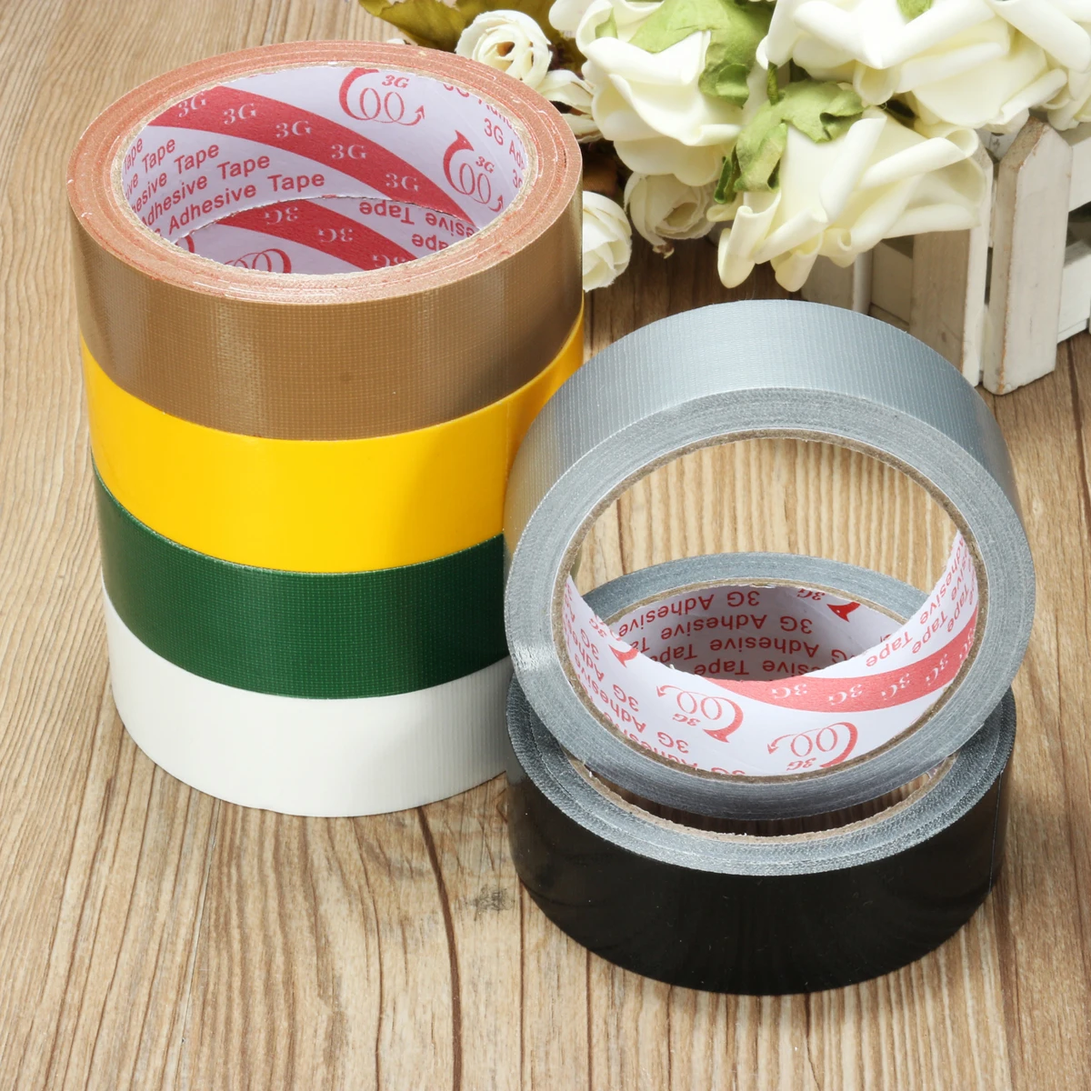 30mmx10m Strong Permanent Waterproof Cloth Tape Self Adhesive Repair
