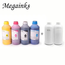 6*500 мл чернила для цифровой печати по ткани для Roland Mimaki Mutoh DX3 DX4 DX5 DX6 DX7 головка A2 A3 A4 Dtg планшетный принтер BK белый предварительной обработки