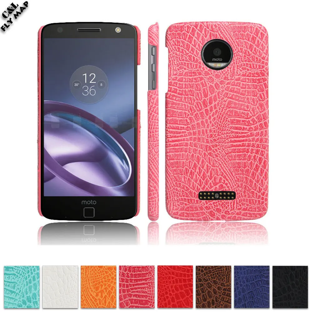 Крокодиловый Чехол для Motorola Moto Z XT1650 01 03 Жесткий ПК Защитный чехол телефона MotoZ 05