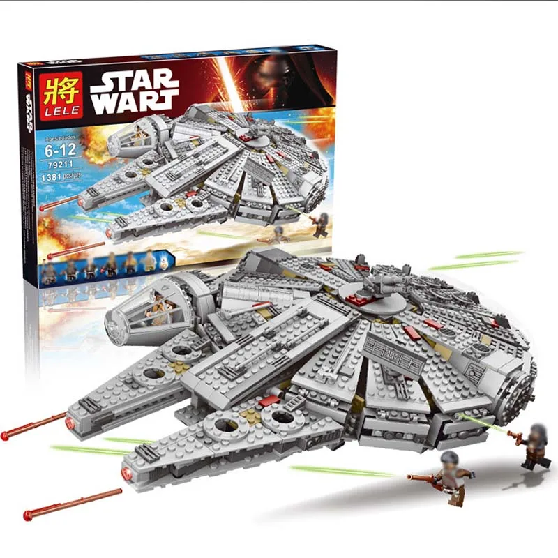 

1381PCS Star Figures Wars Spacecraft Building Blocks Harmless Bricks Enlighten fit 2015 LegoINGs 75105 Starwars DIY Toys Gifts