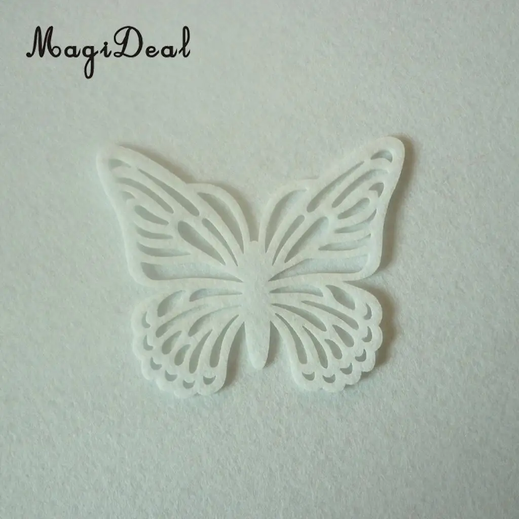 4 Pieces Multicolor Wedding Easter Butterfly Coasters Coffee Tea Cup Mug Mat Kitchen Table Decoration 12 x 10 cm