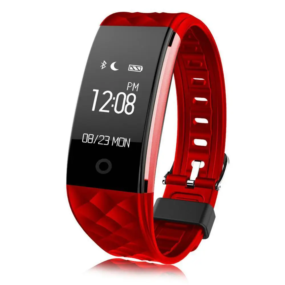 

S2 Smart Heart Rate Bracelet Sports Fitness Tracker Sleep Quality Monitor Call Notification reminder IP67 Waterproof for IOS