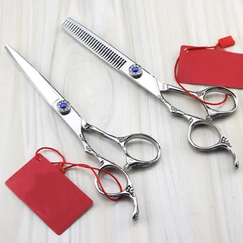 

6 inch left hand Hairdresser's Scissors Shear Set Professional Hair Cutting Shears Hair Clippers for Barber Cut Hair barber