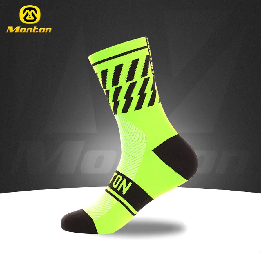 2016 New Monton Men Cycling Socks High Elasticity Outdoor Sports