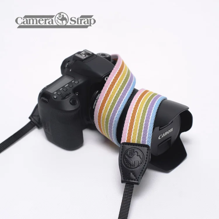 Ремни для камеры ручной работы в стиле ретро винтажный мягкий многоцветный шейный ремешок для Canon Fuji Nikon Olympus Panasonic Pentax sony camera s
