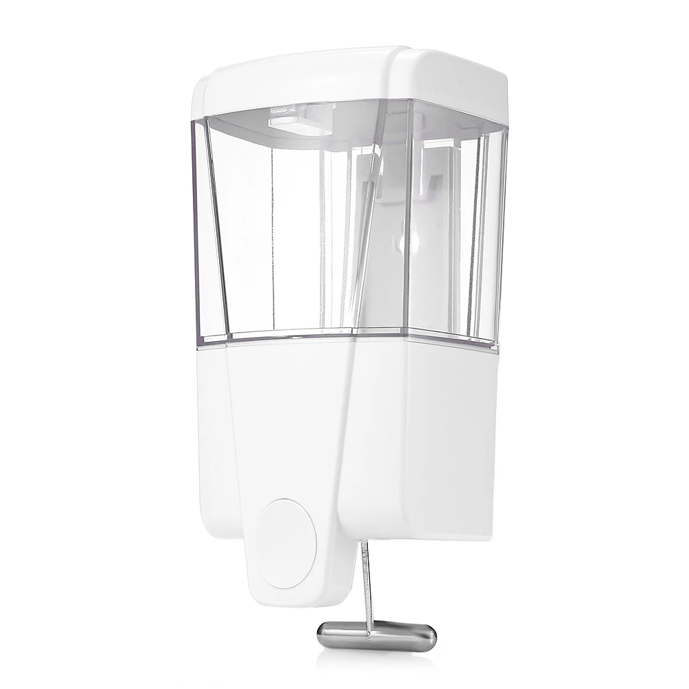 

500ml Wall Mount Single Head Hand Touch Liquid Soap Dispenser with Aluminum Alloy Pull Rod