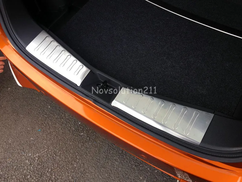 Stianless Steel Inner Rear Trunk Door Sill Boot Bumper Protector Plate Cover Trim For Nissan