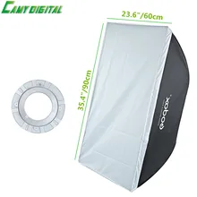 Godox 23.6 “x 35.4″/60*90 см Speedlite Студия Строуб Flash фото Светоотражающие прямоугольный Софтбоксы диффузор для Bowens горе