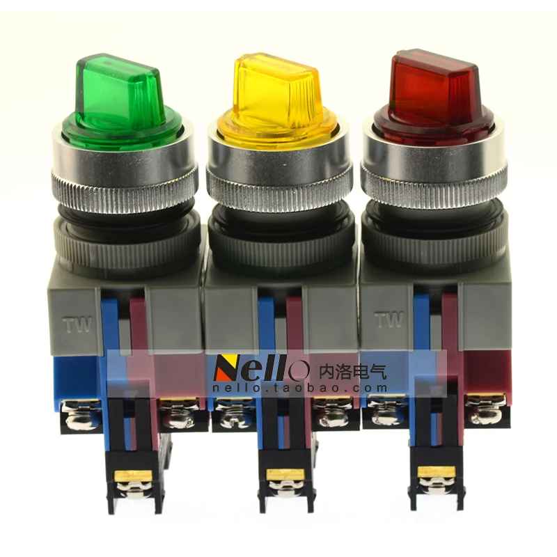 

[SA]Izumi IDEC 22mm knob selector switch ASLW22211D * 2-speed self-locking 24V 1NO1NC--5pcs/lot